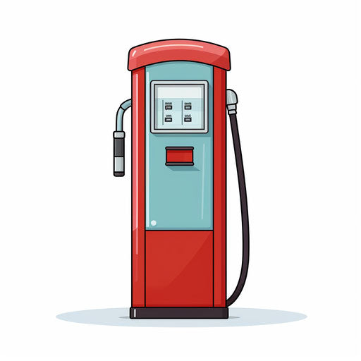 Minimalist Art Styled Gas Pump Graphics: Vector, 4K – IMAGELLA