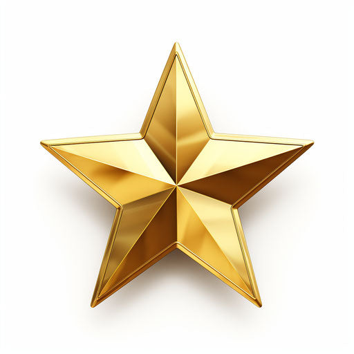 4K Gold Star Clipart in Chiaroscuro Art Style: Vector & SVG – IMAGELLA