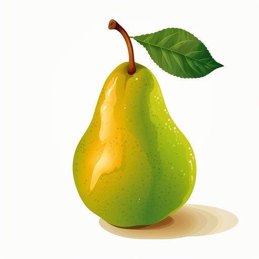 Pear Clipart in Chiaroscuro Art Style Illustration: 4K Vector & PNG ...