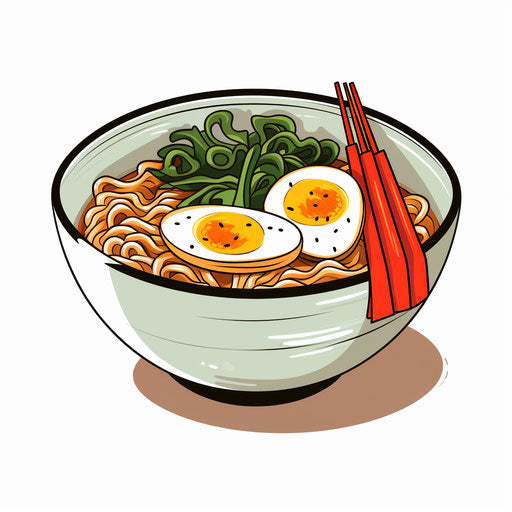 Vector & 4K Ramen Clipart in Minimalist Art Style – IMAGELLA