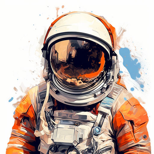 Astronaut Clipart in Oil Painting Style Illustration: 4K Vector & PNG ...