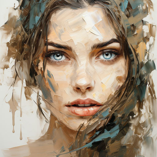 Face Clipart in Oil Painting Style Art: High-Res 4K & Vector – IMAGELLA