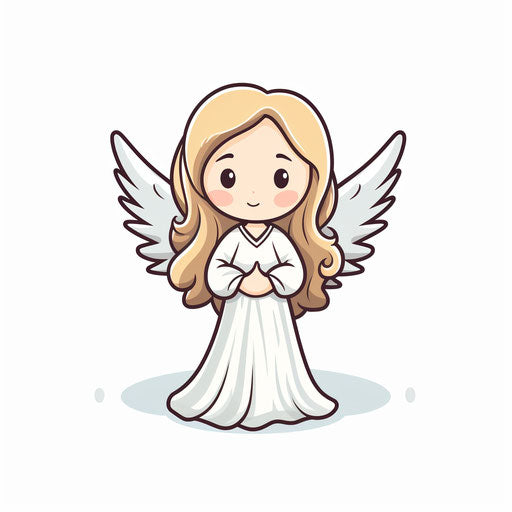 High-Res Angel Clipart in Minimalist Art Style Art: 4K & Vector – IMAGELLA