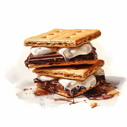 Smores Clipart in Oil Painting Style: Vector & 4K – IMAGELLA