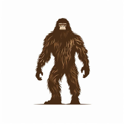 Bigfoot Clipart in Minimalist Art Style: 4K Vector & SVG – IMAGELLA