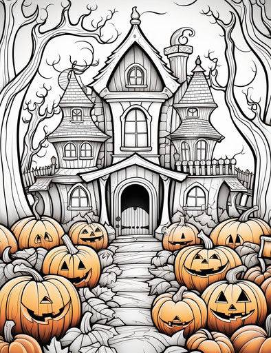 Cognitive Play: Halloween Coloring Pages for Family – IMAGELLA