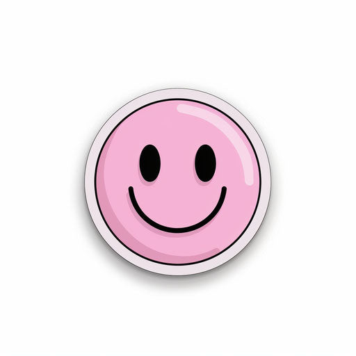Pink Smiley Face Sets for Educational & E-Learning Platforms