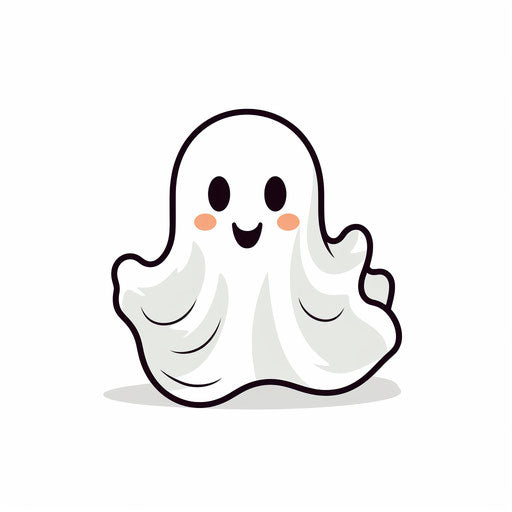 Boo Clipart in Minimalist Art Style Artwork: HD Vector & 4K – IMAGELLA