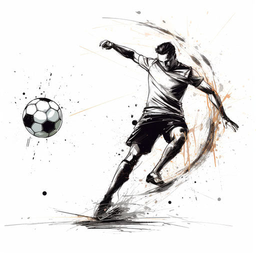 Goal Clipart in Chiaroscuro Art Style Illustration: 4K Vector & PNG ...