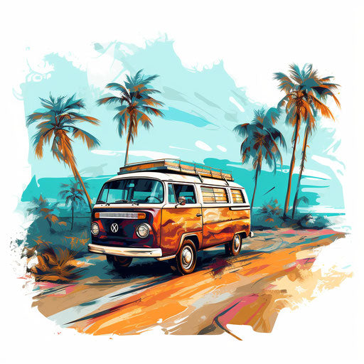 Trip Clipart in Oil Painting Style: 4K Vector Art – IMAGELLA