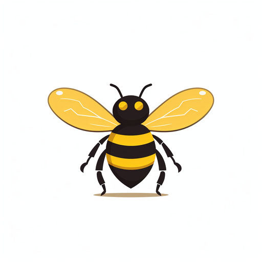 Bumblebee Clipart in Minimalist Art Style Vector Art: EPS, SVG, 4K ...