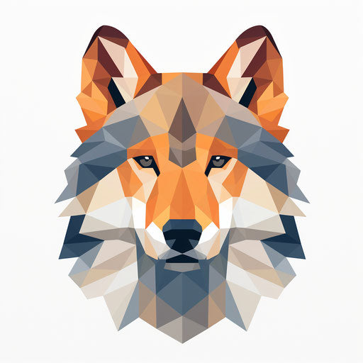 Wolf Clipart in Minimalist Art Style: High-Res Vector & 4K – IMAGELLA