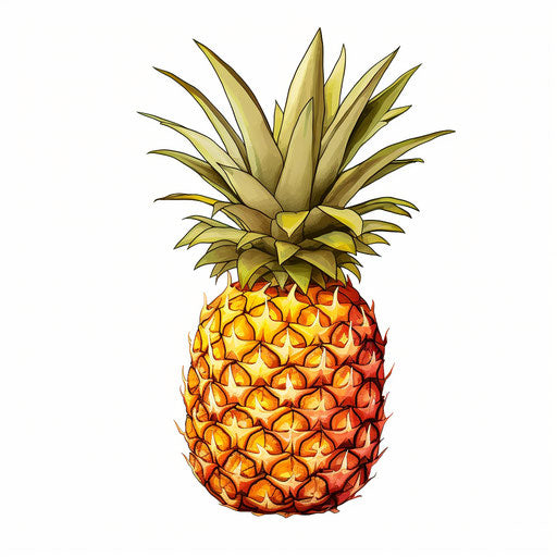 Pineapple Clipart in Chiaroscuro Art Style: 4K Vector & SVG – IMAGELLA