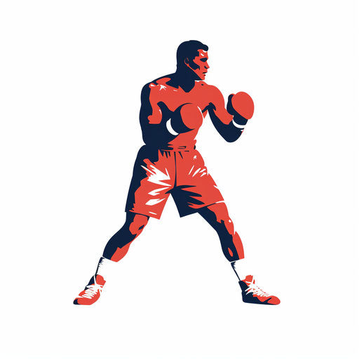 Boxing Clipart in Minimalist Art Style Graphics: High-Res 4K & Vector ...