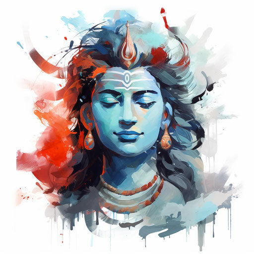 Vector & 4K Shiva Clipart in Impressionistic Art Style – IMAGELLA