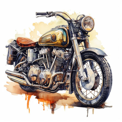 Motor Clipart: 4K & Vector in Oil Painting Style – IMAGELLA