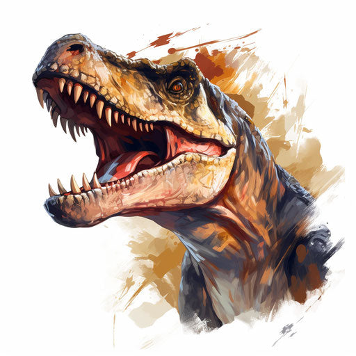 4K T Rex Clipart in Oil Painting Style: Vector & SVG – IMAGELLA