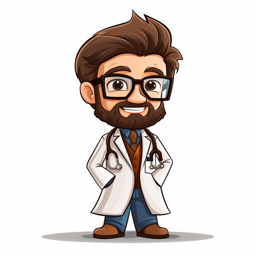 Doctor Clipart in Minimalist Art Style: HD Vector & 4K – IMAGELLA