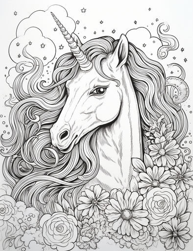 Brain-Engaging Unicorn Coloring Pages – IMAGELLA