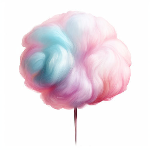 Cotton Candy Clipart in Oil Painting Style: High-Def Vector & 4K – IMAGELLA