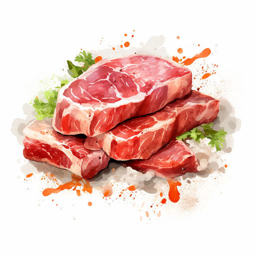 Meat Clipart in Impressionistic Art Style: 4K Vector Art – IMAGELLA