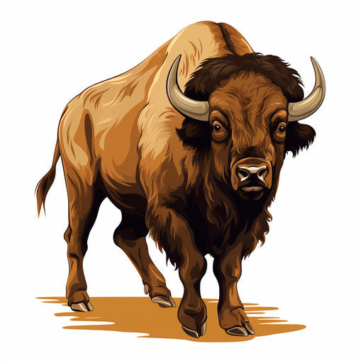 Chiaroscuro Art Style Buffalo Clipart: 4K Vector Art – IMAGELLA