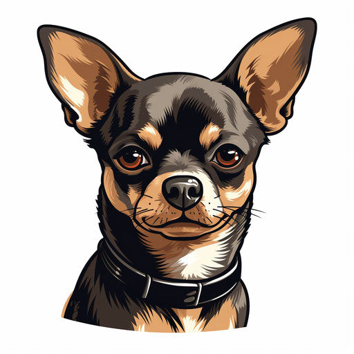 Chihuahua Clipart in Minimalist Art Style: Vector & 4K – IMAGELLA