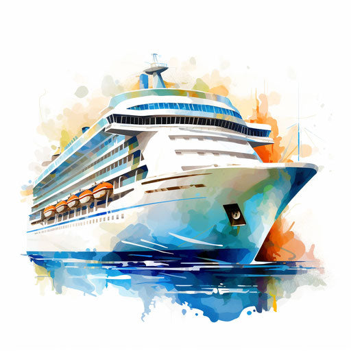 Cruise Clipart: Impressionistic Art Style, 4K & SVG – IMAGELLA