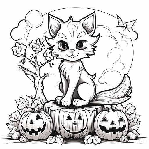 Learning Through Cat Coloring Pages – IMAGELLA