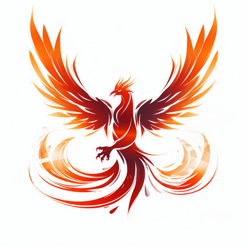 Phoenix Clipart in Minimalist Art Style Artwork: 4K Vector & PNG – IMAGELLA