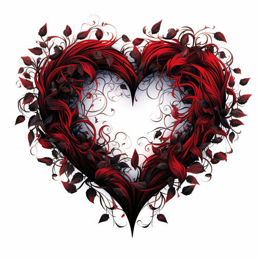 Heart Png Image in Chiaroscuro Art Style: Vector Clipart in 4K – IMAGELLA