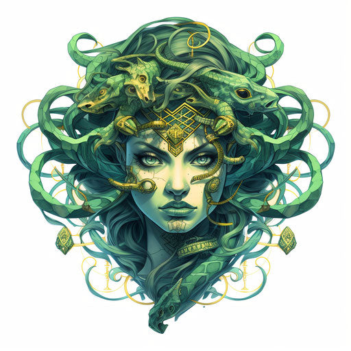 Radiant Medusa Tattoo Art Set – IMAGELLA