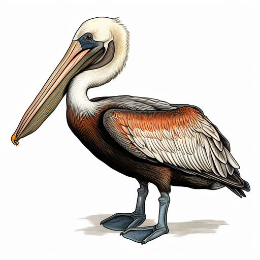 Pelican Clipart in Chiaroscuro Art Style: 4K Vector Clipart – IMAGELLA