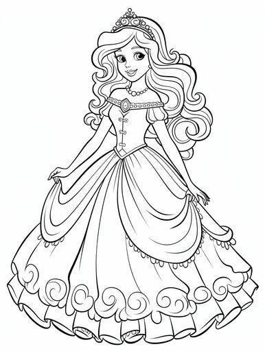 Princess Coloring Pages: Perfect for Kids – IMAGELLA