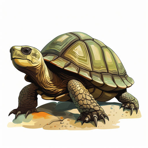 Turtle Clipart in Chiaroscuro Art Style: 4K & SVG – IMAGELLA