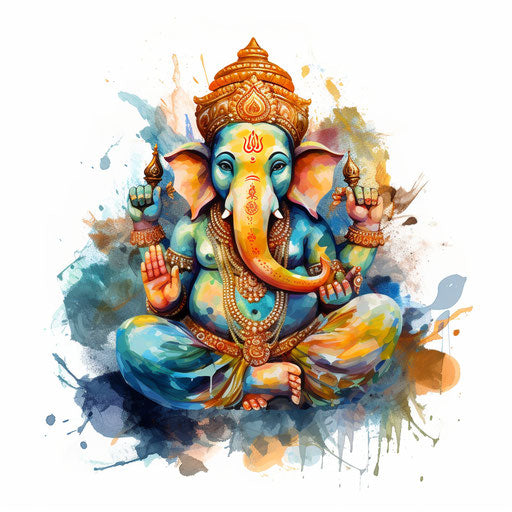 Ganpati Png Clipart in Impressionistic Art Style Vector Art: EPS, SVG ...