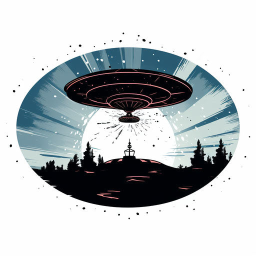 Ufo Clipart in Chiaroscuro Art Style: 4K Vector & SVG – IMAGELLA