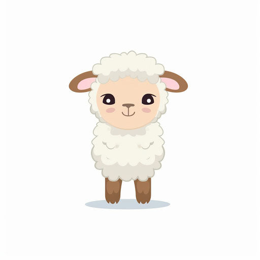 4K Vector Lamb Clipart in Minimalist Art Style – IMAGELLA