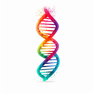 High-Res 4K Dna Clipart in Minimalist Art Style