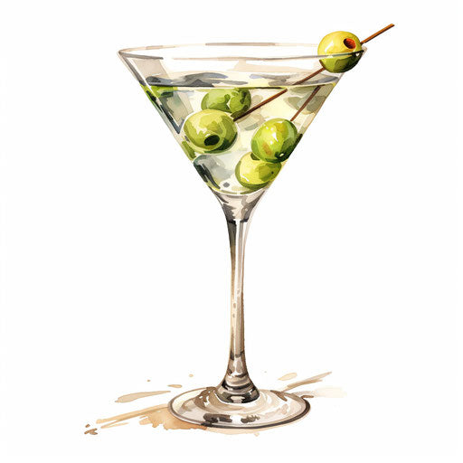 Martini Clipart: 4K & Vector in Oil Painting Style – IMAGELLA