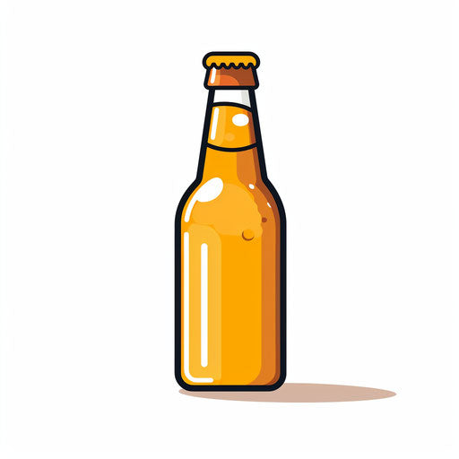 Beer Clipart in Minimalist Art Style Illustration: 4K Vector & PNG ...