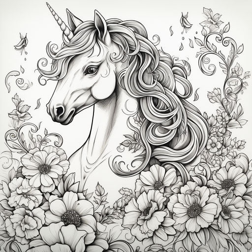 Unicorn Coloring Pages - Build Essential Skills – IMAGELLA