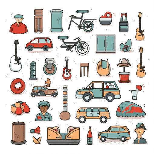 Hobbies Clipart in Minimalist Art Style: HD Vector, 4K – IMAGELLA