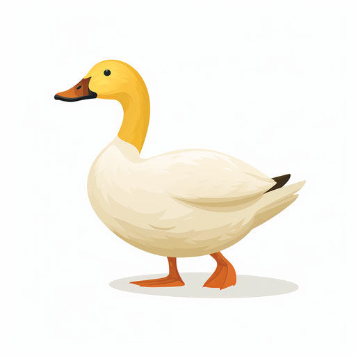 Duck Clipart in Minimalist Art Style Artwork: 4K Vector & SVG – IMAGELLA