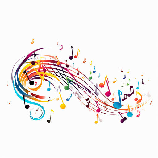 Music Notes Clipart in Minimalist Art Style Artwork: 4K Vector & PNG ...