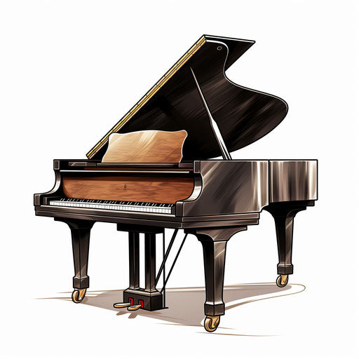 Piano Clipart: Chiaroscuro Art Style, 4K & SVG – IMAGELLA