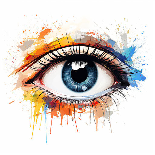 4K & Vector Eyes Clipart in Impressionistic Art Style – IMAGELLA