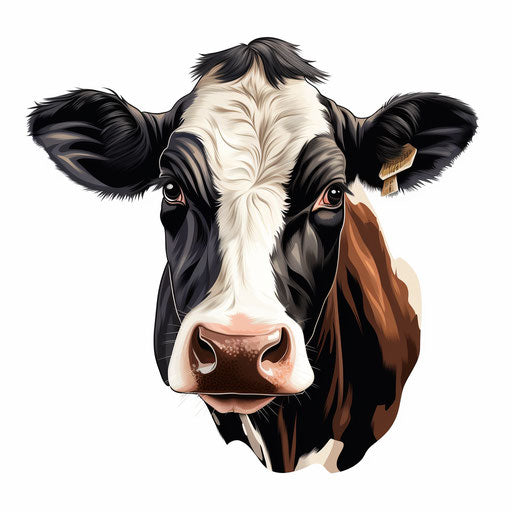 4K Cow Vector Png Clipart in Chiaroscuro Art Style: Vector & SVG – IMAGELLA