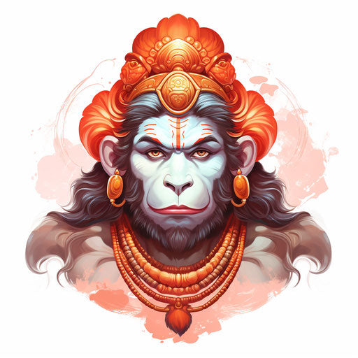 Oil Painting Style Hanuman Clipart: 4K Vector Art – IMAGELLA