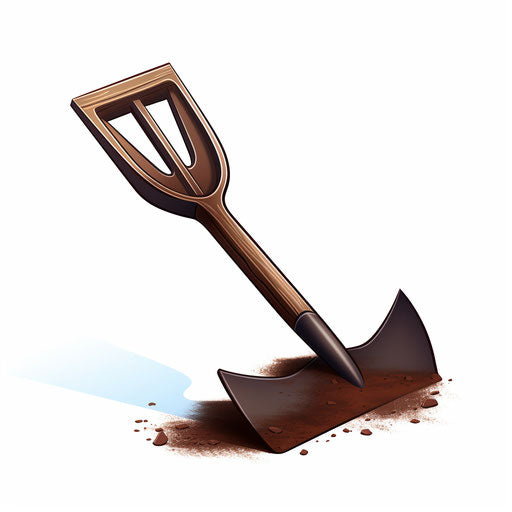 4K Vector Shovel Clipart in Chiaroscuro Art Style – IMAGELLA